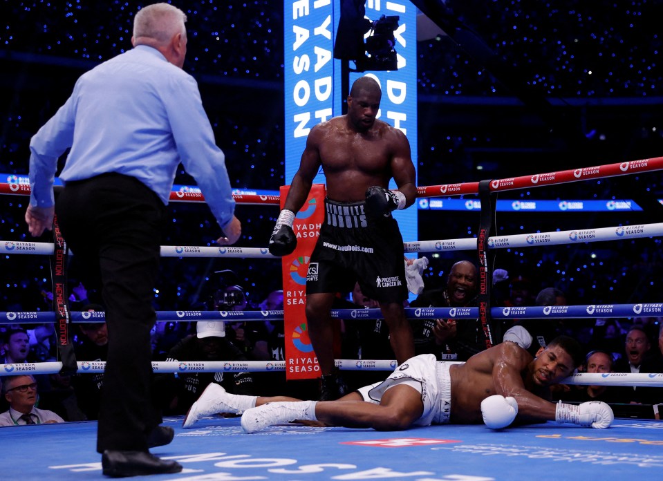 Anthony Joshua was brutally beaten by Daniel Dubois