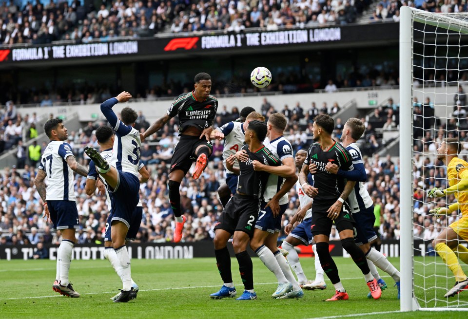 The Brazilian defender rose highest to thump home a header