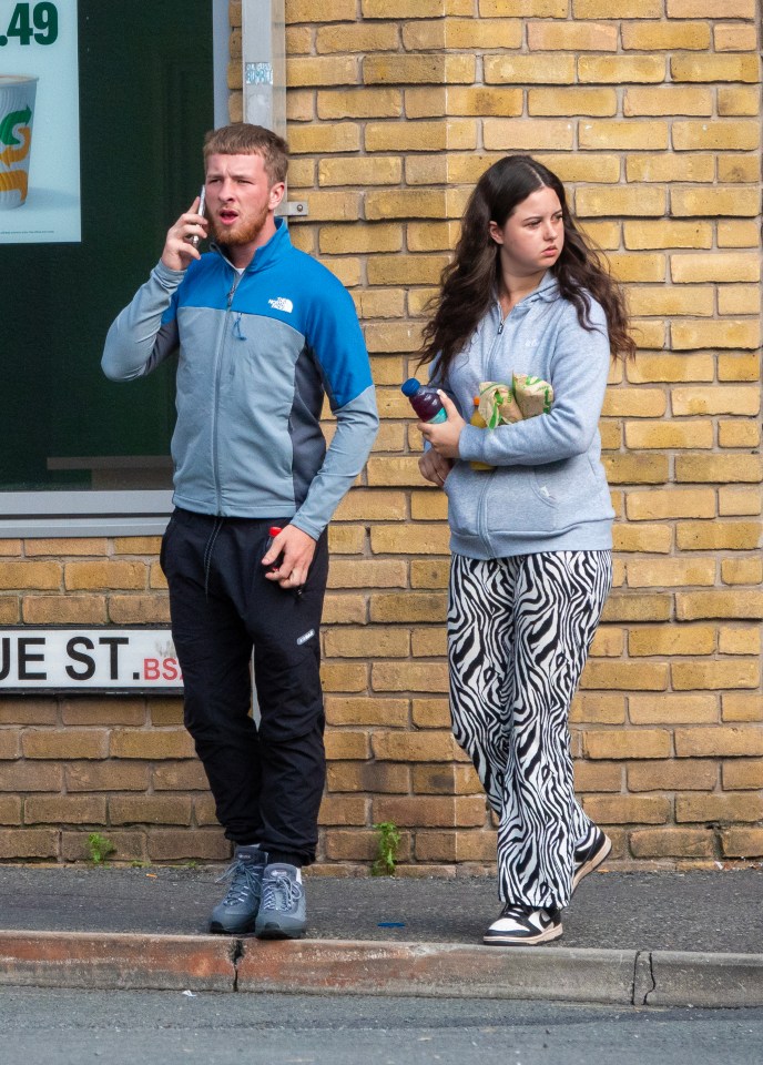 Bradley Smith, 22, and Antonia Sullivan, 20 outside of Bristol Magistrates Court