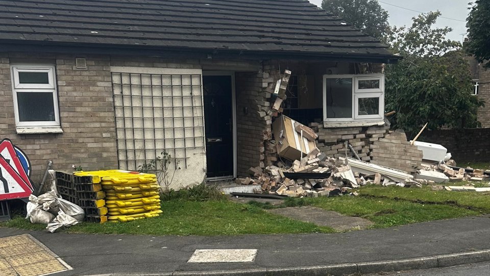 The family living in the bungalow escaped uninjured and are now in temporary accommodation