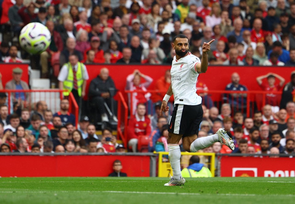 Mo Salah had a ball at Man Utd again, netting in Liverpool's 3-0 win