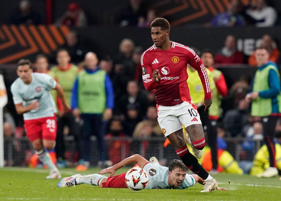 Marcus Rashford looked bright throughout