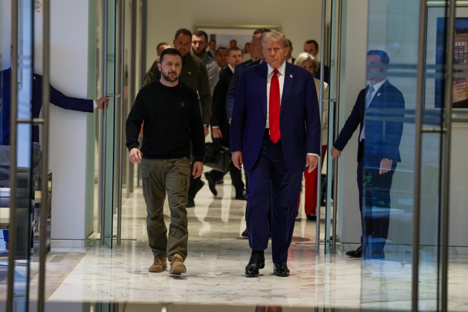 Zelensky and Trump at Trump Tower in New York