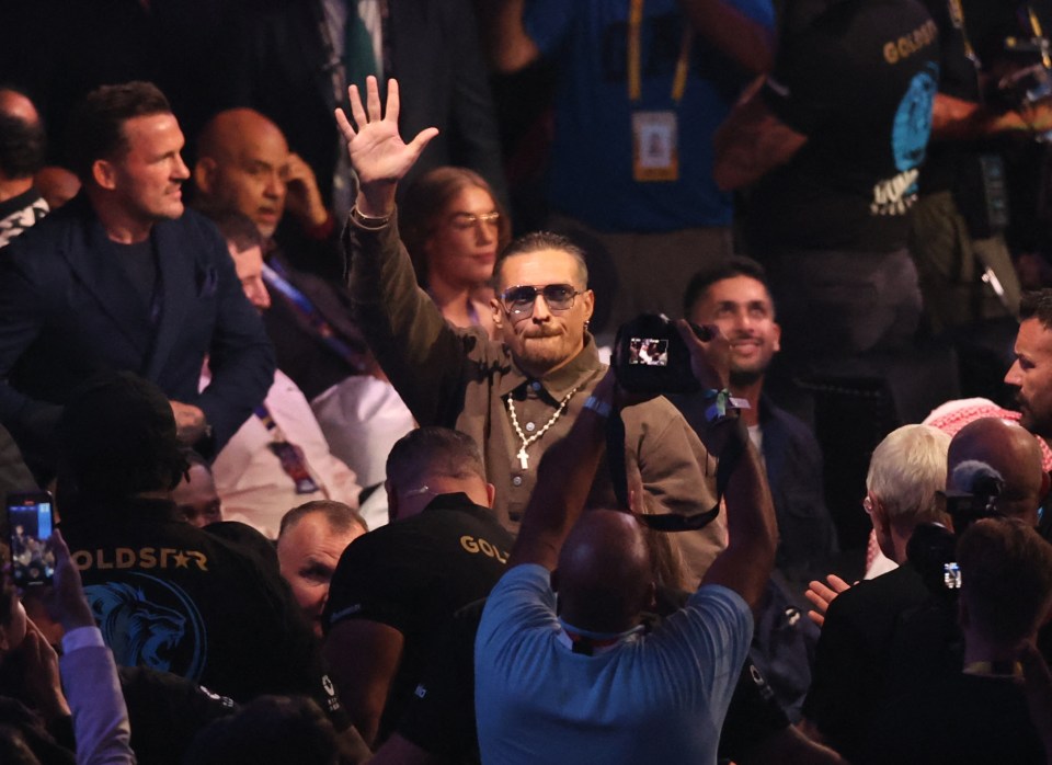 Oleksandr Usyk rocked up to north London