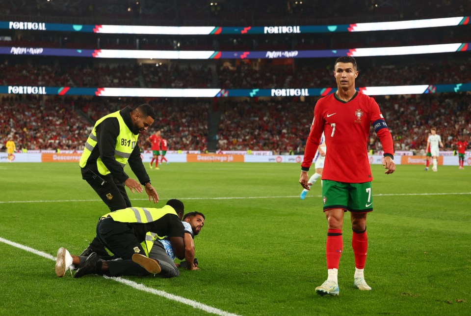 The superstar remained unfazed moments after he notched Portugal's winner