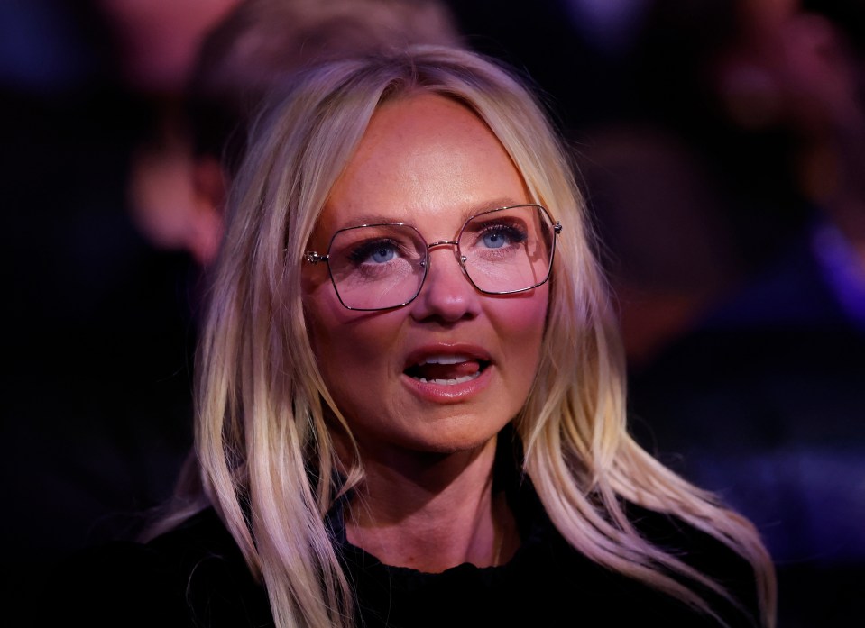 Emma Bunton led the star names in attendance for Daniel Dubois' win over Anthony Joshua