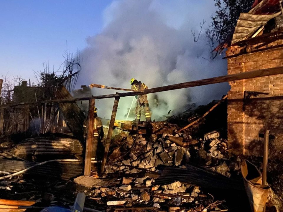 Desolation in Ukraine following a Russian attack