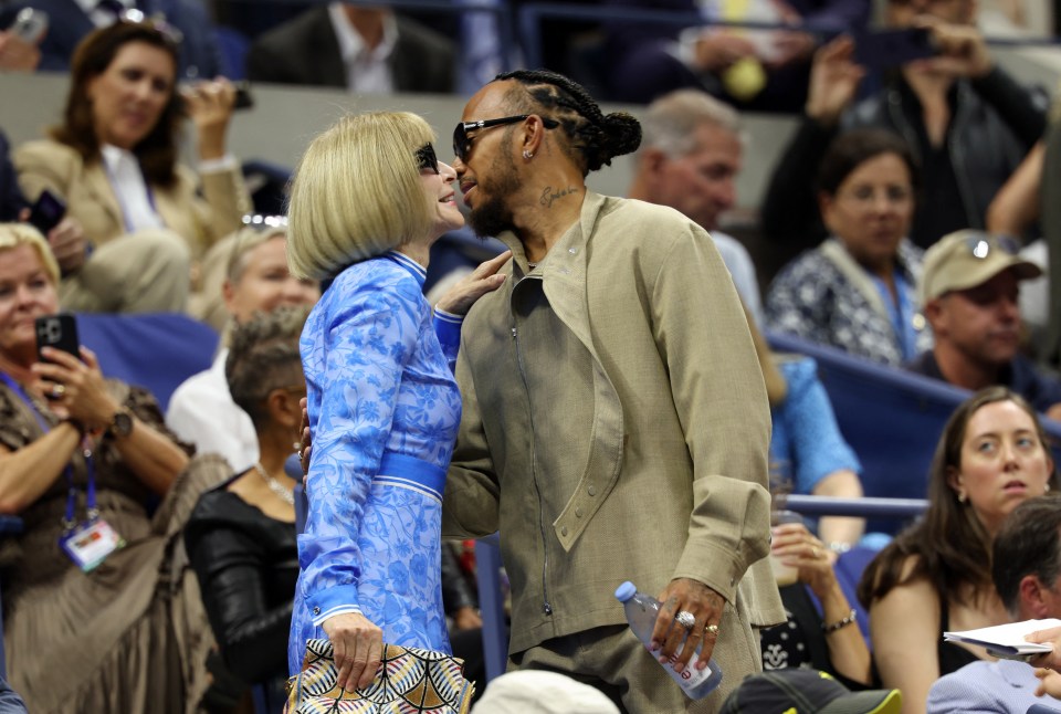 The pair greeted each other at the final of the US Open in New York