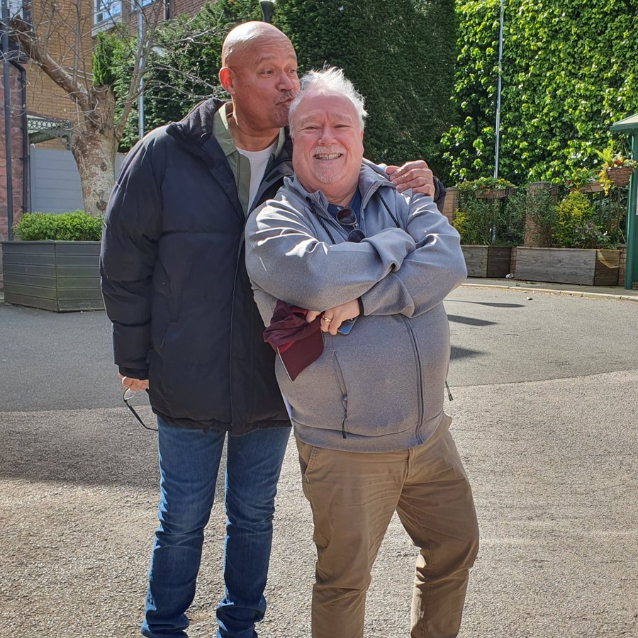 He recently reunited with former Brookside co-star Michael Starke on the Hollyoaks set