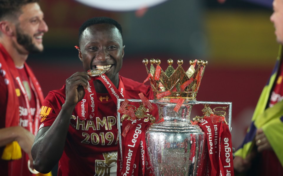 Naby Keita helped Liverpool win the Premier League in 2020