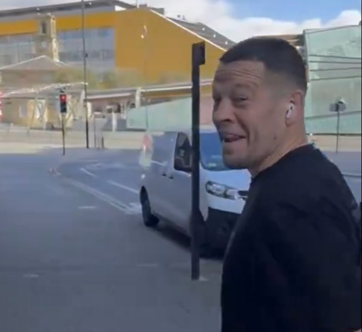 Nate Diaz was spotted walking the streets of Newcastle this week