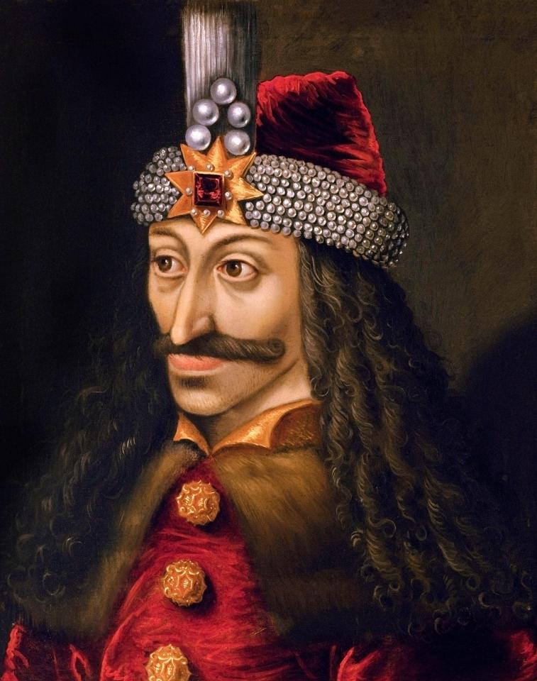 Portrait of Vlad III, known as Vlad the Impaler or Vlad Dracula after he is said to have enjoyed impaling his enemies