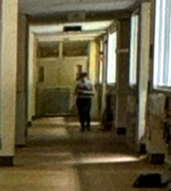 Ben captured this eerie 'ghost' picture which he thinks may be an old pupil or teacher