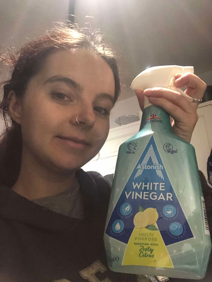 The white vinegar made Liv's flat smell like the local chippy