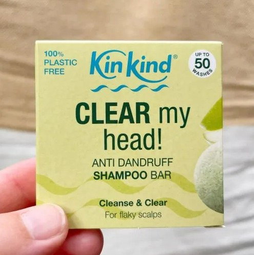 The CLEAR my head shampoo bar can be bought from Amazon, and KinKind