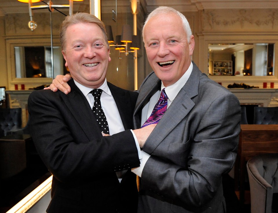 Frank Warren with Eddie Hearn's dad Barry