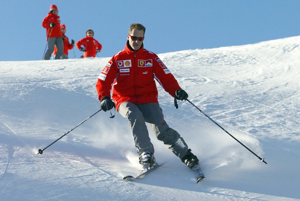 Schumacher suffered a tragic skiing accident