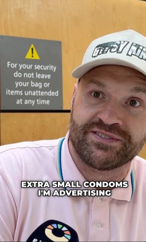 The Gypsy King jokingly claimed he's now advertising condoms days before the fight