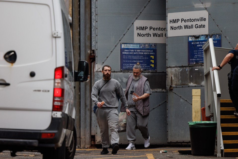 Prisoners released from HMP Pentonville in London