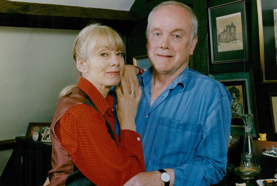 Actor Kenneth Cope with wife actress Renny Lister who met on Coronation Street