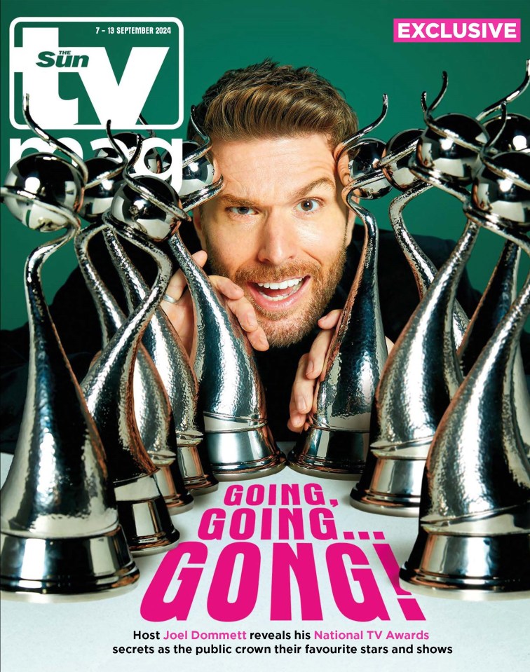 Trophy guy... TV Mag's exclusive cover with Joel