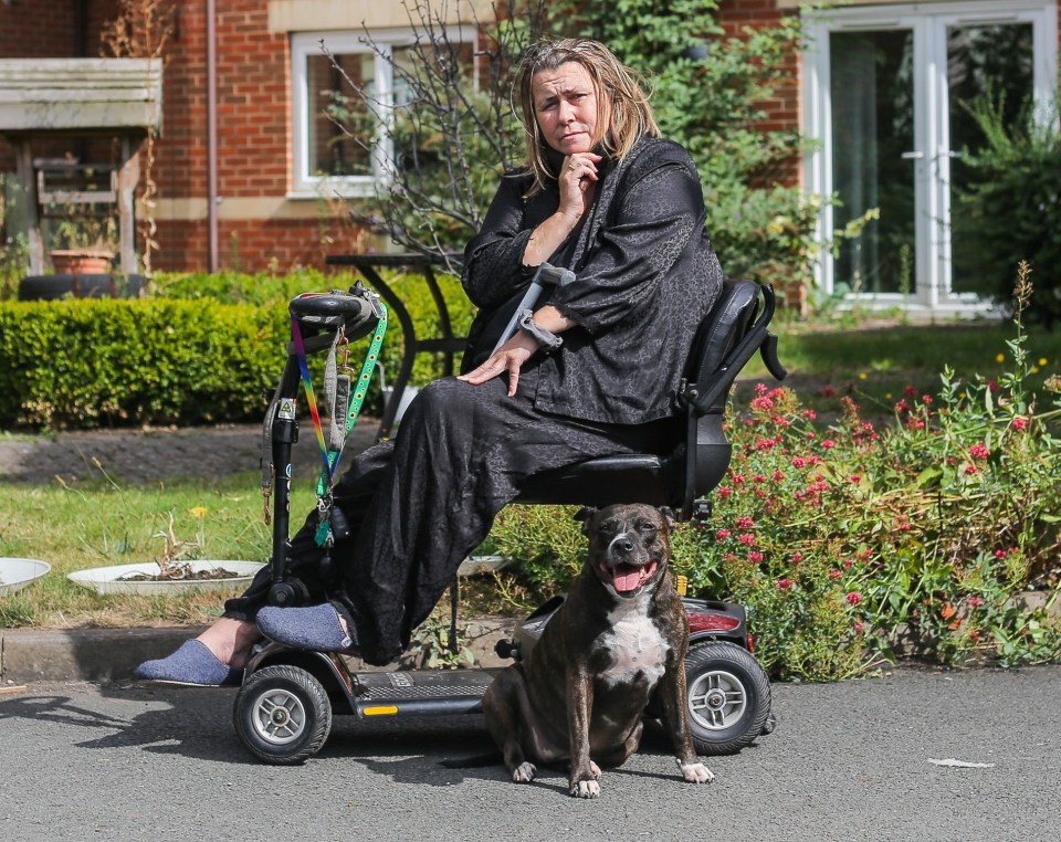 Jackie and her dog Angel have been alone since March