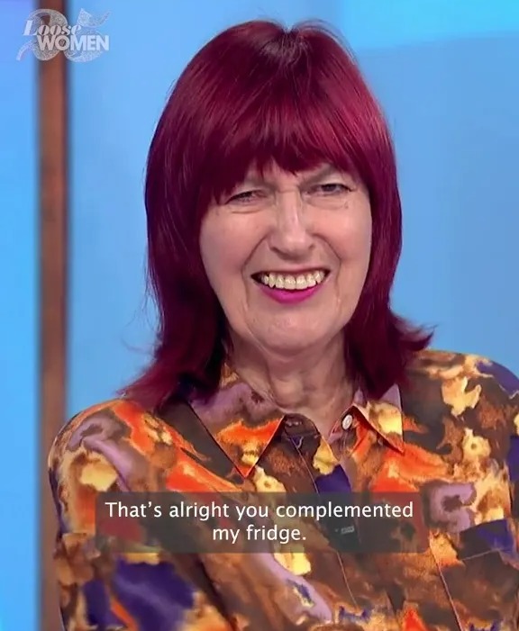 Meanwhile, Janet Street-Porter, 77, was speechless