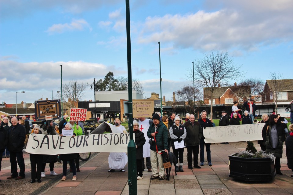 Residents have protested in Marske over the housing plans