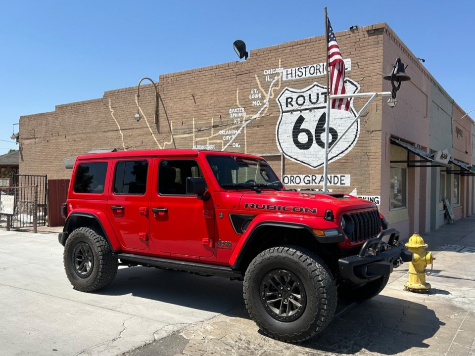 The Jeep Wrangler Rubicon  392 will box off 0-60mph in 4 seconds flat - that’s Porsche 911-fast but this thing rolls on meaty 35in all-terrain tyres