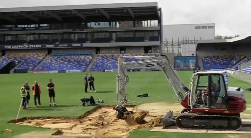 They are hoping to have the pitch ready to face Carlisle on October 12