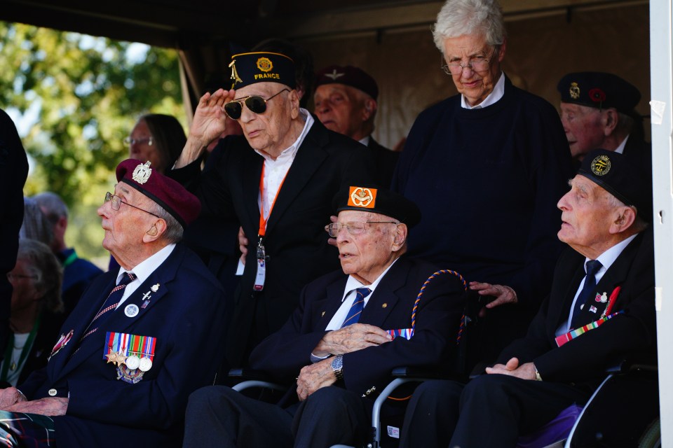 Veterans paid their respects to the fallen at the event yesterday in Holland