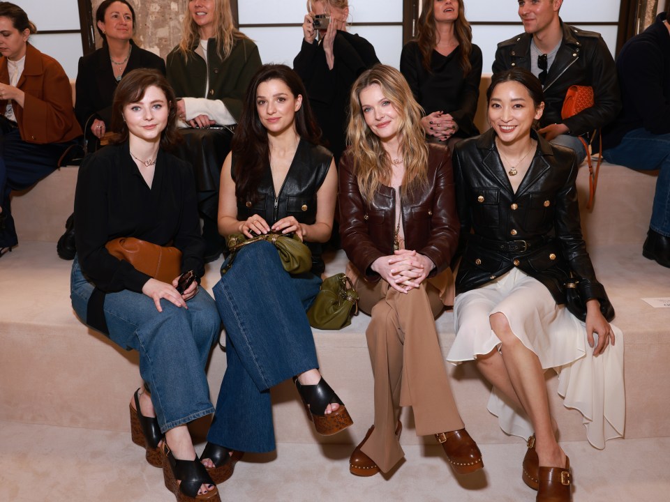 The FROW was awash with clogs at Chloe's A/W '24 catwalk show