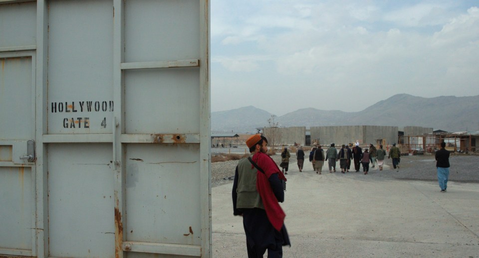 Nash'at lived for a year at Hollywood Gate - an abandoned US base in Afghanistan