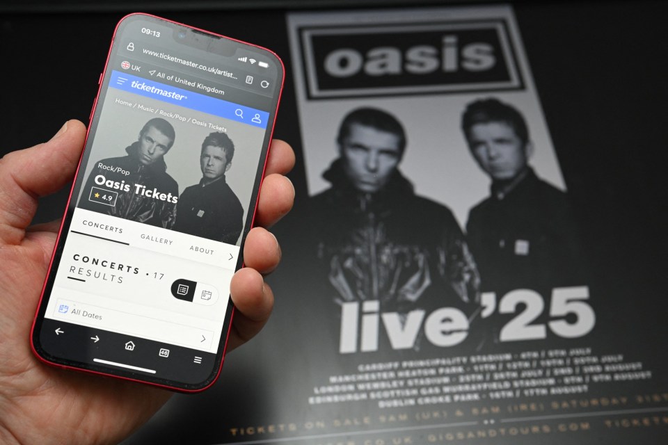 Ticketmaster is under investigation for the pricing of Oasis tickets