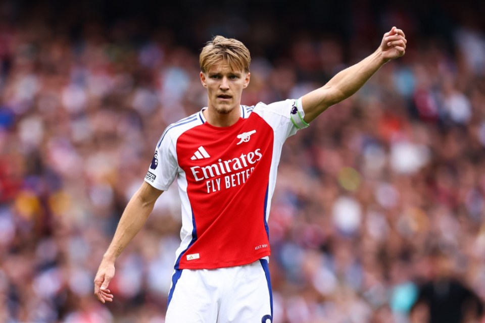 Captain Martin Odegaard was missing through injury picked up with Norway