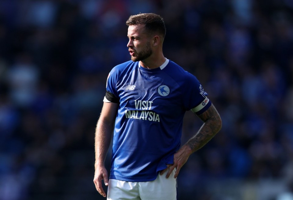 Cardiff captain Joe Ralls looks on against Leeds