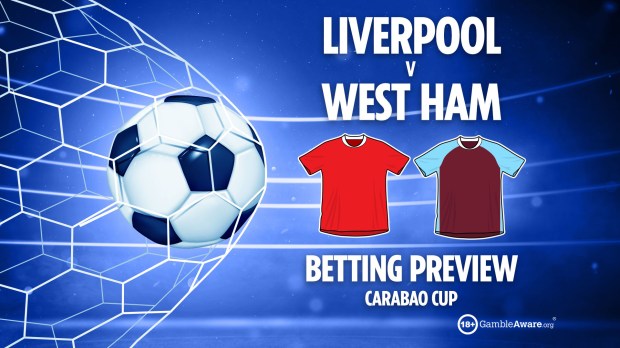 a poster for liverpool v west ham betting preview