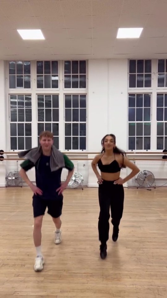 Jamie shared a clip from his rehearsals with Michelle