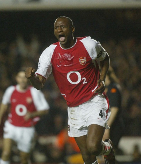 Arsenal hero Patrick Vieira made the cut