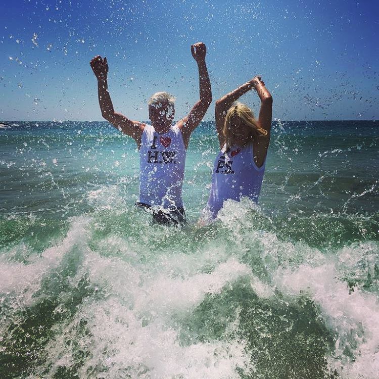 Phillip Schofield and Holly Willoughby on holiday in August 2016