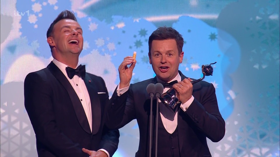 Ant and Dec took home the gong for a 23rd year