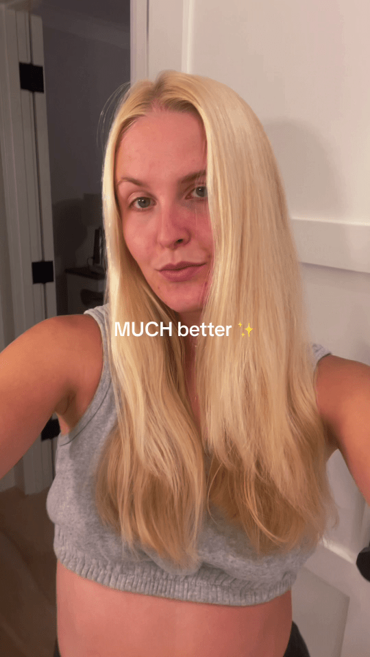 She credits her 'sticky' hair mask for the epic turnaround