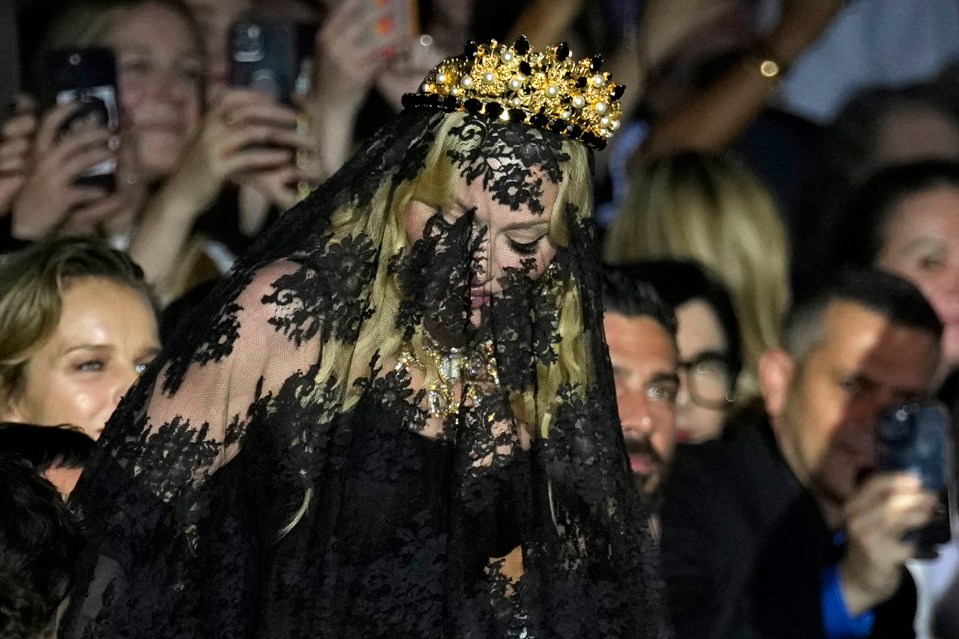 Madonna attended the Dolce & Gabbana Spring Summer 2025 event in Milan