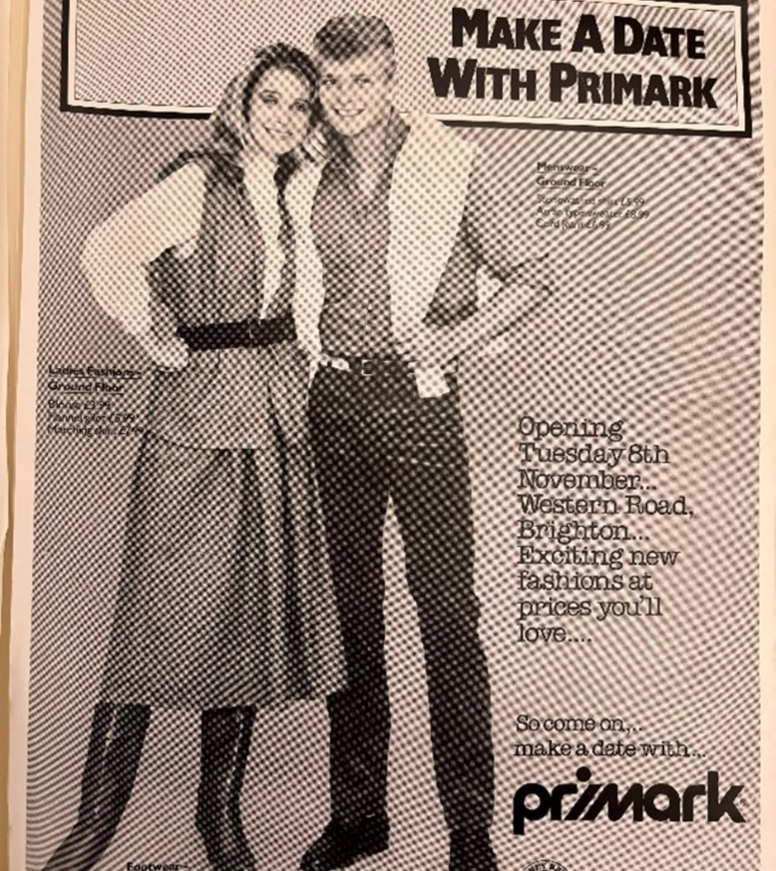 an advertisement for primark shows a man and a woman