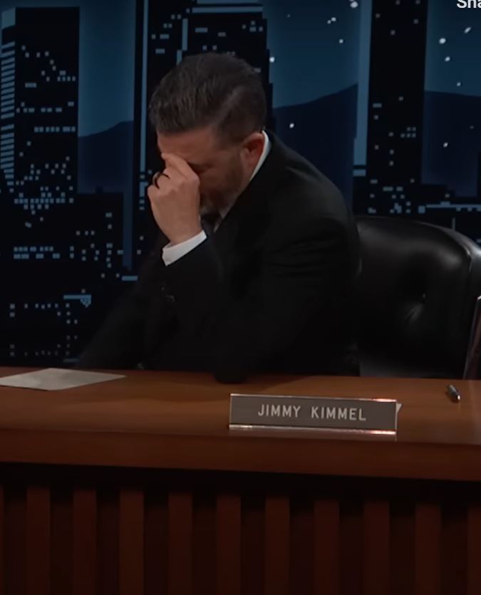 The reply left chat show host Jimmy Kimmel visibly shocked