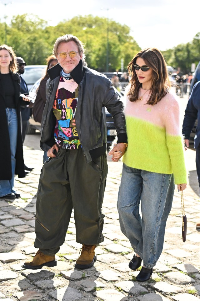 Daniel Craig and Rachel Weisz attended Paris Fashion Week’s Loewe show