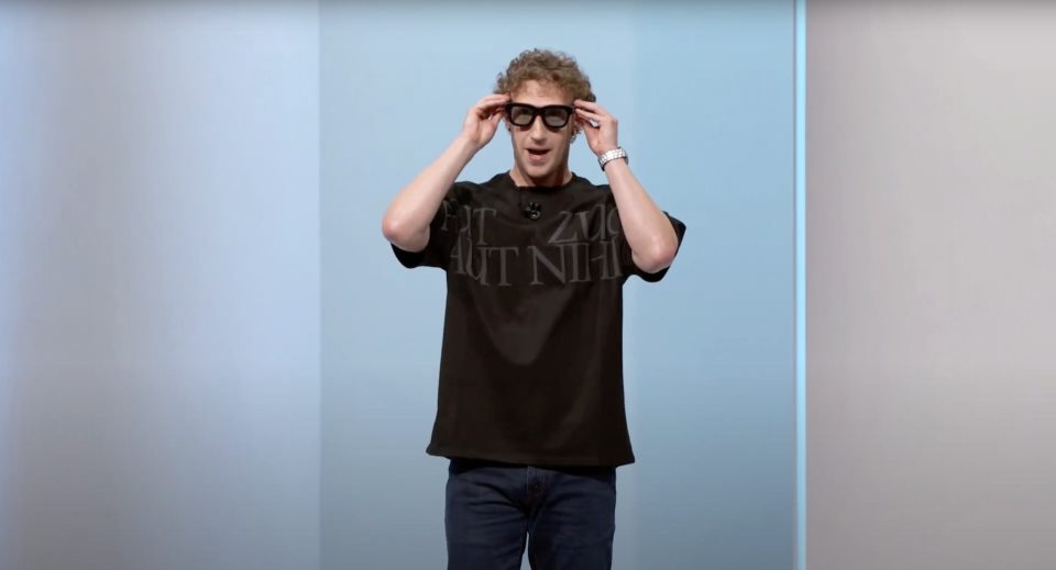 The futuristic Orion glasses were first revealed by billionaire tech genius Mark Zuckerberg at Meta Connect 2024