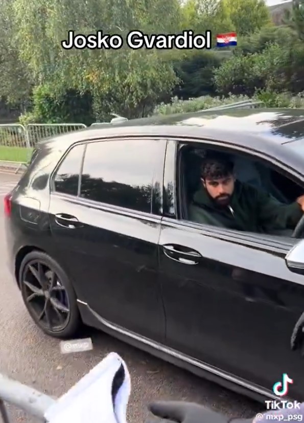 He drove away from Man City training in a Volkswagen