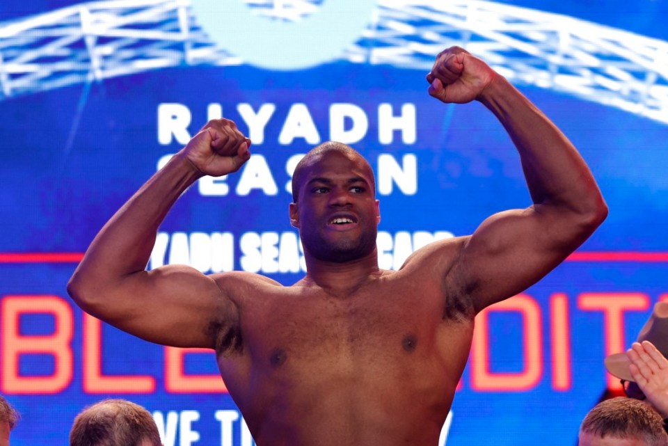 Boxing - Daniel Dubois v Anthony Joshua - Weigh-in - Trafalgar Square, London, Britain - September 20, 2024 Daniel Dubois during the Weigh-in Action Images via Reuters/Andrew Couldridge