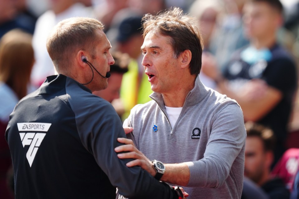 Boss Julen Lopetegui was fuming with the decision